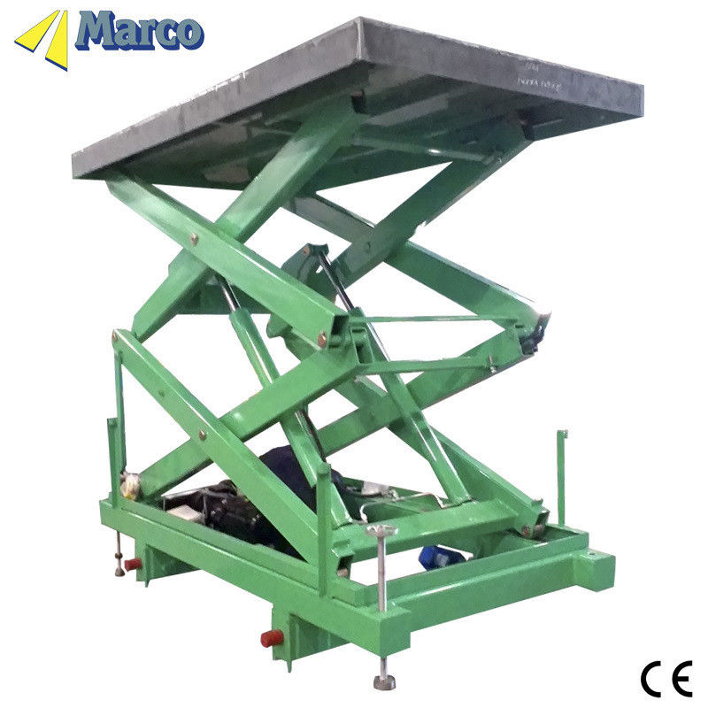 Özelleştirme 2.5-4 Ton Marco Yüksek Makaslı Asansör Masası CE Onaylı Sabit Hareketlerle
