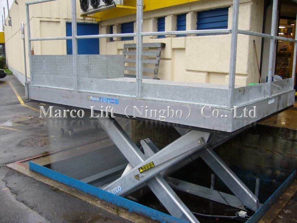 4-6 Ton Marco Yükleme Limanı CE onaylı özelleştirilebilir seçenekleri ile makas kaldırma masası